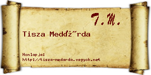 Tisza Medárda névjegykártya